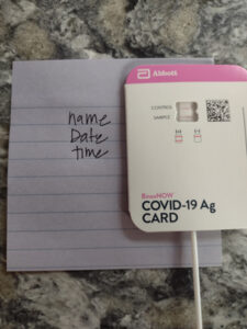 Picture of the text with the box lot number.