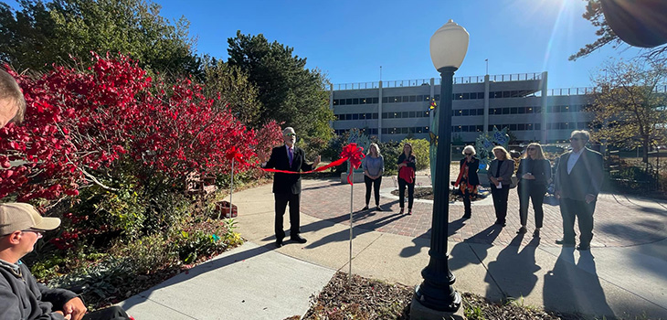 A ribbon cutting at Douglas County