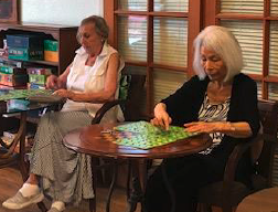 Residents playing a game