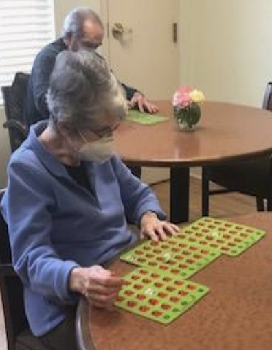 Residents Playing Bingo