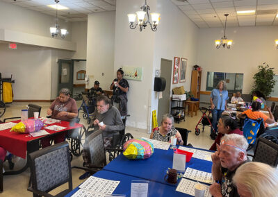 An activity with many residents at Lowry Hills