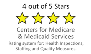 4 out of 5 star medicare rating award graphic.