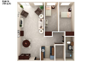 2-bedroom floor plans