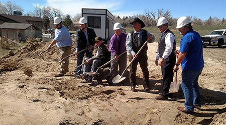 groundbreaking at the beginning of the addition to Douglas Care Center