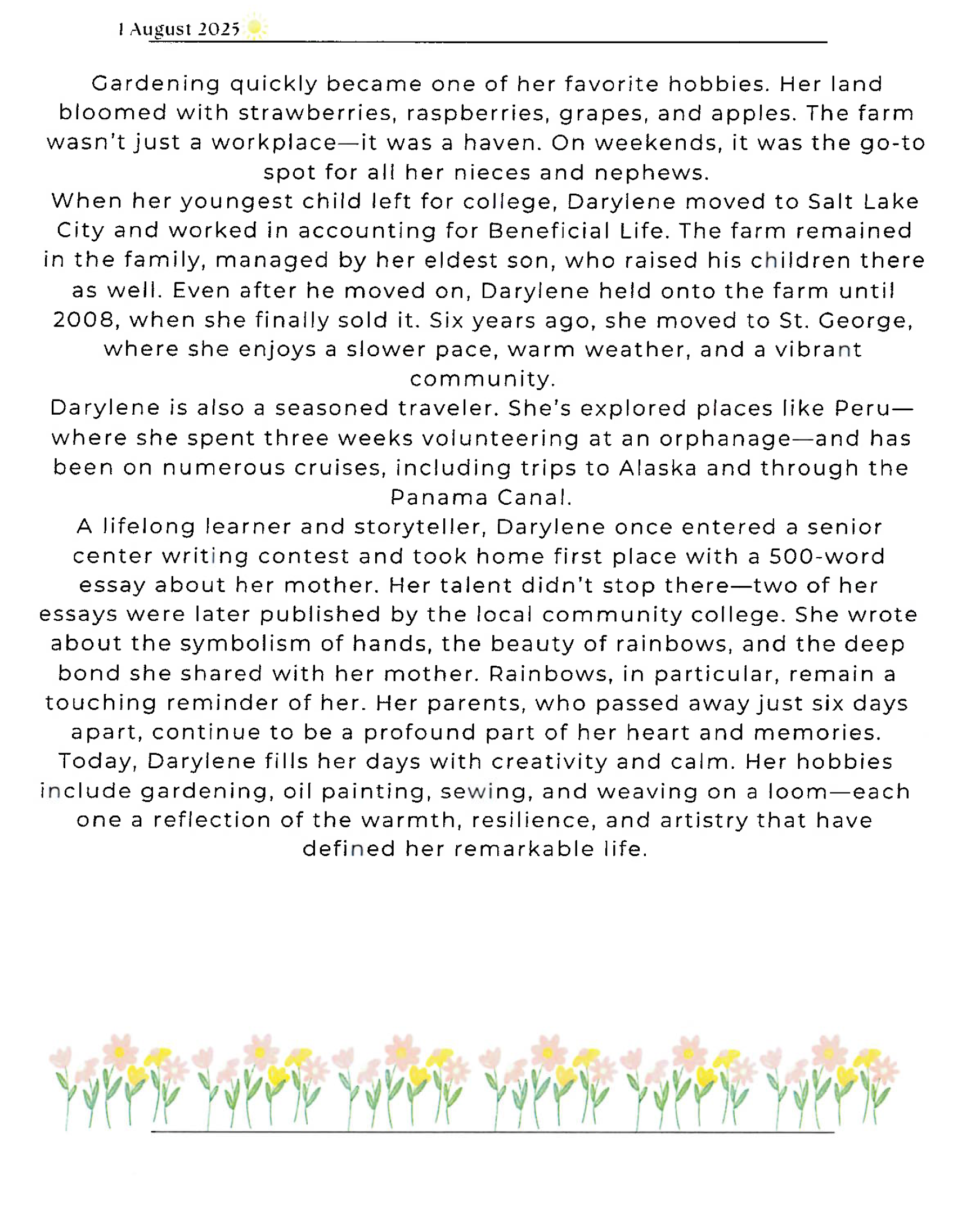 page 4 of the newsletter
