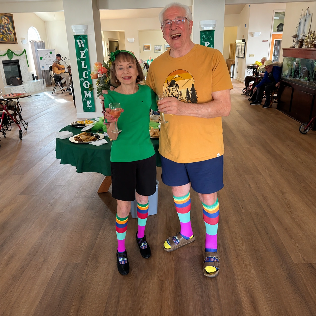 Sonoma Hills couple celebrating St. Patrick's Day.