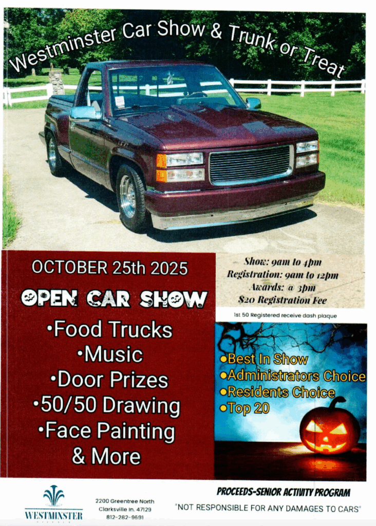 Car Show October 25th from 9 to 4 Car Show October 25th from 9 to 4