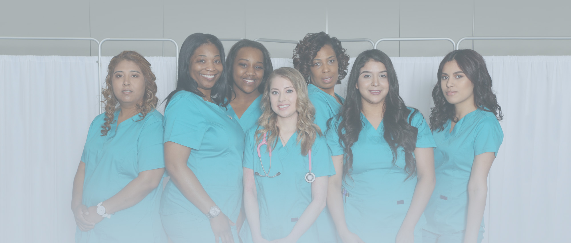 Group of Smiling Female Nurses