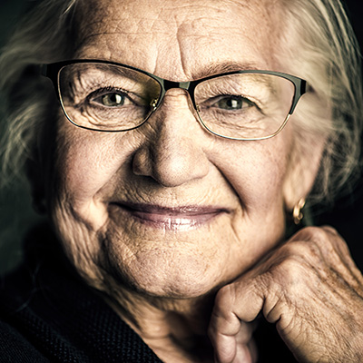 Elderly Women Smiling