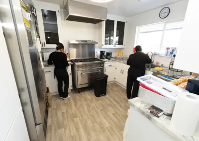 The staff kitchen at Quiescence