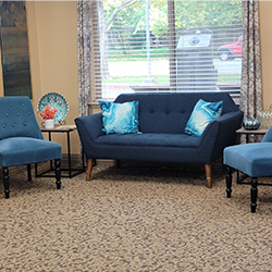 A spacious resident room.