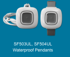 Waterproof Pendant And Wrist Security Option For Resident Use