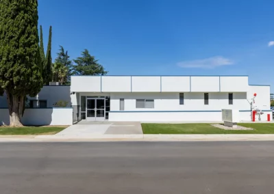 The street view of the Los Banos Post Acute facility