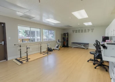 the rehab gym at Los Banos