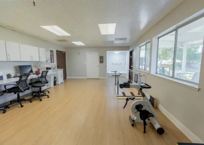 the rehab gym at Los Banos