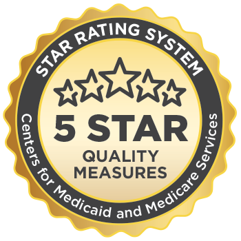 Star Rating System 5 Star Quality Measures Seal for Centers for Medicaid and Medicare Services