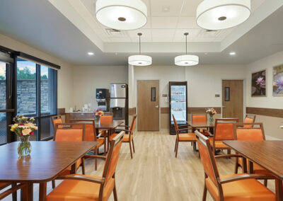 Brookside Rehab main dining area